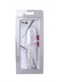 Прозрачная насадка с шишечками и шипами - 13,5 см. - Toyfa Basic - в Керчи купить с доставкой