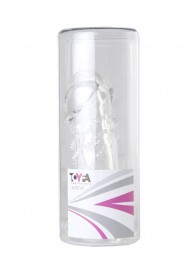 Прозрачная гелевая насадка с клиторальным отростком - 13 см. - Toyfa Basic - в Керчи купить с доставкой