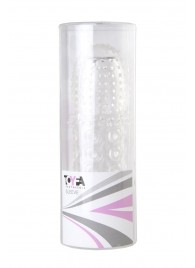 Прозрачная закрытая гелевая насадка - 13,5 см. - Toyfa Basic - в Керчи купить с доставкой