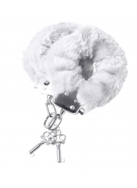 Наручники с белой меховой опушкой - ToyFa - купить с доставкой в Керчи