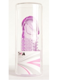 Фиолетовая насадка с коготком и шипами - 13 см. - Toyfa Basic - в Керчи купить с доставкой