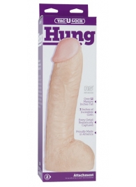 Огромная насадка-реалистик Vac-U-Lock Realistic Hung - 31,7 см. - Doc Johnson - купить с доставкой в Керчи