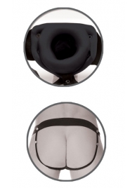 Черный полый страпон унисекс Hollow Strap-On - 14,5 см. - Pipedream - купить с доставкой в Керчи