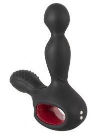 Черный вибромассажер простаты с нагревом и ротацией Prostate Plug - 14,5 см. - Orion - в Керчи купить с доставкой