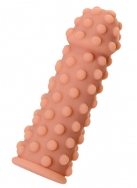 Телесная реалистичная насадка KOKOS Extreme Sleeve 02 с дополнительной стимуляцией - 12,7 см. - KOKOS - в Керчи купить с доставкой