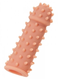 Телесная реалистичная насадка KOKOS Extreme Sleeve 03 с дополнительной стимуляцией - 12,7 см. - KOKOS - в Керчи купить с доставкой