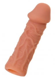 Телесная реалистичная насадка KOKOS Extreme Sleeve 05 с дополнительной стимуляцией - 12,7 см. - KOKOS - в Керчи купить с доставкой
