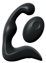 Черный вибромассажер простаты с пультом ДУ Control P-Spot Pro - Pipedream - в Керчи купить с доставкой