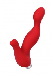 Красный силиконовый вибростимулятор простаты Proman - 12,5 см. - ToyFa - в Керчи купить с доставкой