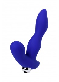 Синий силиконовый вибростимулятор простаты Stroman - 14,5 см. - ToyFa - в Керчи купить с доставкой