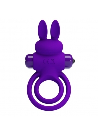 Фиолетовое эрекционное кольцо с вибростимуляцией клитора Vibrant Penis Ring III - Baile - в Керчи купить с доставкой