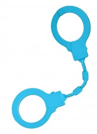 Голубые силиконовые наручники A-Toys без ключа - A-toys - купить с доставкой в Керчи