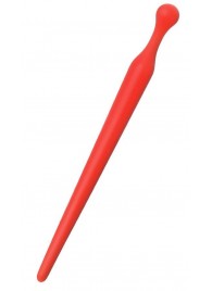 Красный силиконовый уретральный плаг - 10 см. - ToyFa - купить с доставкой в Керчи