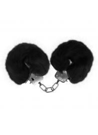Черные меховые наручники Love с ключиками - Baile - купить с доставкой в Керчи