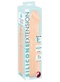 Телесная насадка-удлинитель Silicone Extension - 19 см. - Orion - в Керчи купить с доставкой