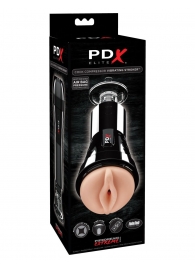 Телесный вибромастурбатор-вагина Cock Compressor Vibrating Stroker - Pipedream - в Керчи купить с доставкой