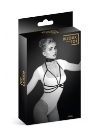 Черная упряжь на грудь Julia - Bijoux Pour Toi - купить с доставкой в Керчи