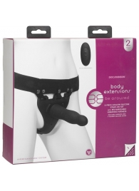 Черный полый вибрострапон Body Extensions BE Aroused - 17,78 см. - Doc Johnson - купить с доставкой в Керчи