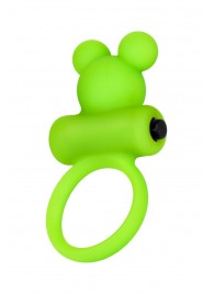 Зеленое виброкольцо на пенис A-Toys - A-toys - в Керчи купить с доставкой