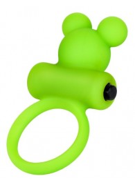 Зеленое виброкольцо на пенис A-Toys - A-toys - в Керчи купить с доставкой