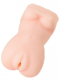 Телесный мастурбатор в виде женской фигурки - Toyfa Basic - в Керчи купить с доставкой