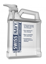 Канистра лубриканта Swiss Navy Water Based Lube на водной основе - 3,8 л. - Swiss navy - купить с доставкой в Керчи