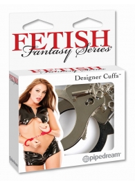 Металлические серебристые наручники Designer Metal Handcuffs - Pipedream - купить с доставкой в Керчи