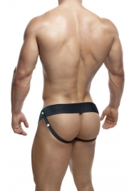 Черный мужской страпон DR. SKIN 6INCH HOLLOW STRAP ON - 16 см. - Blush Novelties - купить с доставкой в Керчи