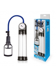 Прозрачная вакуумная помпа Sex Expert с манометром - Sex Expert - в Керчи купить с доставкой