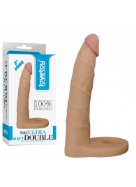 Телесная насадка-фаллоимитатор для двойного проникновения - 17 см. - Lovetoy - купить с доставкой в Керчи