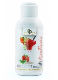 Интимный гель-смазка JUICY FRUIT с ароматом клубники - 100 мл. - БиоМед - купить с доставкой в Керчи