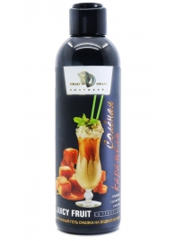 Интимный гель-смазка JUICY FRUIT с ароматом солёной карамели - 200 мл. - БиоМед - купить с доставкой в Керчи