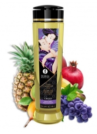 Массажное масло Libido Exotic Fruits с ароматом экзотических фруктов - 240 мл. - Shunga - купить с доставкой в Керчи