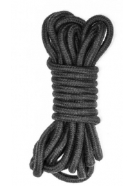 Черная веревка Do Not Disturb - 5 м. - Lola Games - купить с доставкой в Керчи