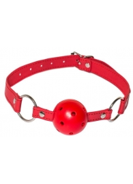 Красный кляп-шарик Firecracker - Lola Games - купить с доставкой в Керчи