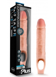 Телесный реалистичный фаллоудлинитель 10 Inch Silicone Cock Sheath Penis Extender - 25,4 см. - Blush Novelties - в Керчи купить с доставкой