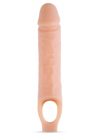 Телесный реалистичный фаллоудлинитель 10 Inch Silicone Cock Sheath Penis Extender - 25,4 см. - Blush Novelties - в Керчи купить с доставкой