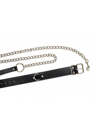 Черный ошейник с поводком Wild - Lola Games - купить с доставкой в Керчи