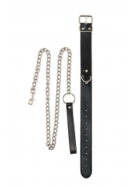 Черный ошейник с поводком Wild - Lola Games - купить с доставкой в Керчи