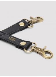 Черный фиксатор для манжет Bound to You Faux Leather Hogtie - Fifty Shades of Grey - купить с доставкой в Керчи