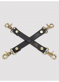 Черный фиксатор для манжет Bound to You Faux Leather Hogtie - Fifty Shades of Grey - купить с доставкой в Керчи