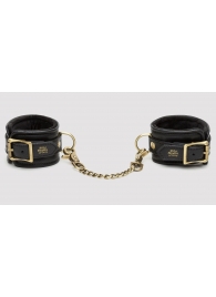 Черные наручники Bound to You Faux Leather Wrist Cuffs - Fifty Shades of Grey - купить с доставкой в Керчи