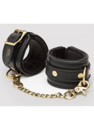 Черные наручники Bound to You Faux Leather Wrist Cuffs - Fifty Shades of Grey - купить с доставкой в Керчи