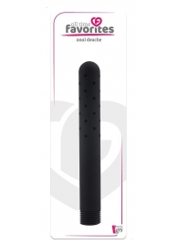 Черная насадка для анального душа ANAL DOUCHE - 15 см. - Dream Toys - купить с доставкой в Керчи