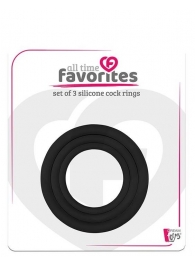 Набор из 3 эрекционных колец SILICONE COCKRINGS - Dream Toys - в Керчи купить с доставкой