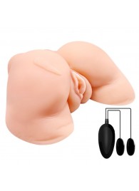 Телесная вибровагина Julie с 2 рабочими отверстиями - Baile - в Керчи купить с доставкой