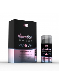 Жидкий интимный гель с эффектом вибрации Vibration! Bubble Gum - 15 мл. - INTT - купить с доставкой в Керчи
