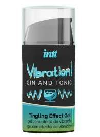 Жидкий интимный гель с эффектом вибрации Vibration! Gin   Tonic - 15 мл. - INTT - купить с доставкой в Керчи