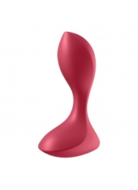 Красный вибромассажёр простаты Satisfyer Backdoor Lover - 14 см. - Satisfyer - в Керчи купить с доставкой