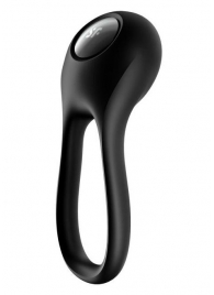 Черное эрекционное виброкольцо Majestic Duo - Satisfyer - в Керчи купить с доставкой